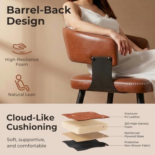 Bar Stools Set of 2, 26" Modern Counter Height Island Stools
