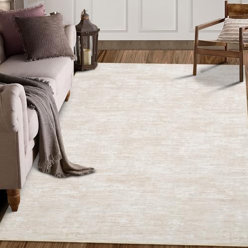 RUGSREAL 8x10 Washable Rug for Living Room Non-Slip Modern Abstract Area Rug ...