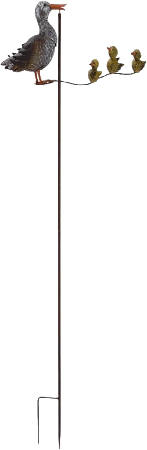 Red Carpet Studios Garden Art Balance Rocker Metal Garden Stake Yard Décor, 4...