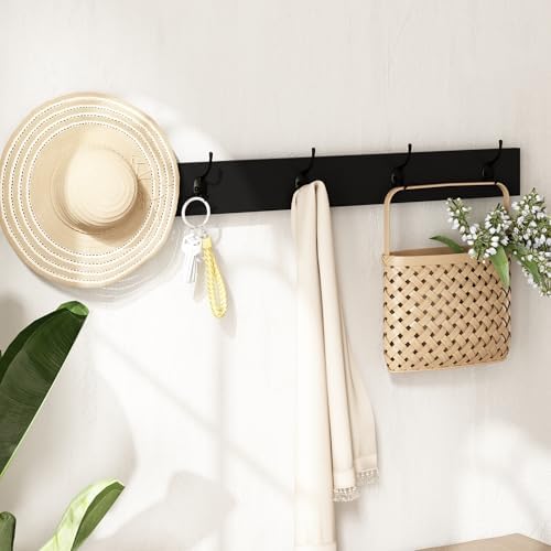 Rattan Narrow Entryway Bench with Shoe Storage, 2 Flip Drawers & Coat Rac...
