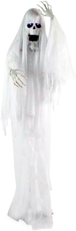 Haunted Hill Farm 6.0-Ft. Life-Size Talking Ghost Halloween Animatronic
