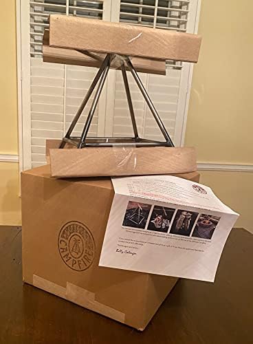The Original Vertical Fire Pit Grate, Chiminea, Kiva Fireplace Firewood - Low...