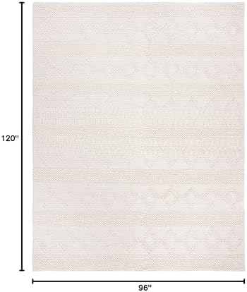 SAFAVIEH Area Rug 8x10 - Natura Collection - Large - Ivory, Handmade Wool &am...