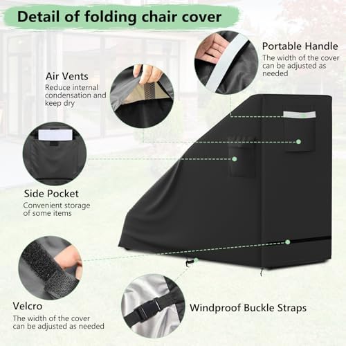 AKEfit 1 PCS Zero Gravity Chair Cover,Outdoor Waterproof Folding Lounge Chair...