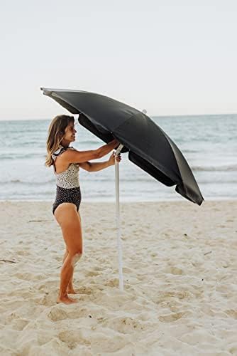 PICNIC TIME 5.5 Ft Portable Beach Umbrella, Lightweight UV Protection Sunshad...