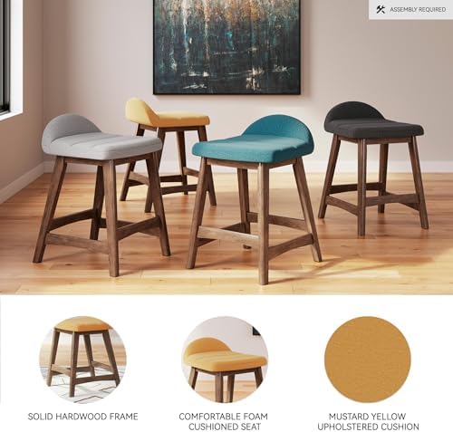 Signature Design by Ashley Lyncott Contemporary 24.25' Seat Height Counte...