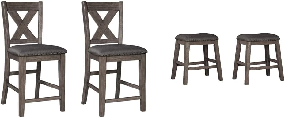 Signature Design by Ashley Caitbrook 24" Counter Height Barstools, Set o...