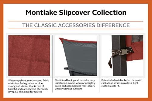 Classic Accessories Montlake Water-Resistant 45 Inch Patio Chair Slipcover, H...