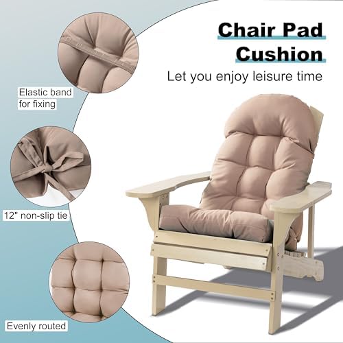 Adirondack Chair Cushion, Rocking Chair Cushion 44x19.4x4 inch, High Back Pat...