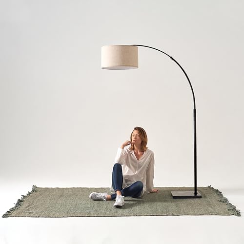 Brightech Logan Arc Floor Lamp, Bright Standing Lamp for Living Rooms, Office...