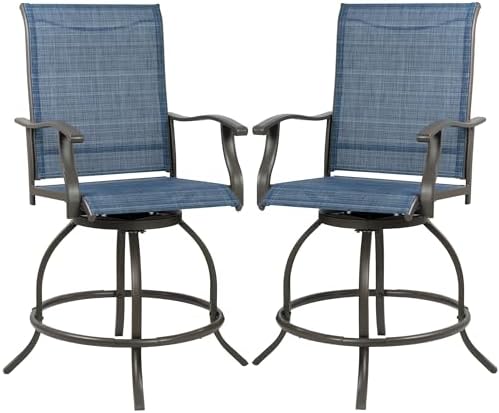 Kozyard Isabella Outdoor Swivel Bar Stools