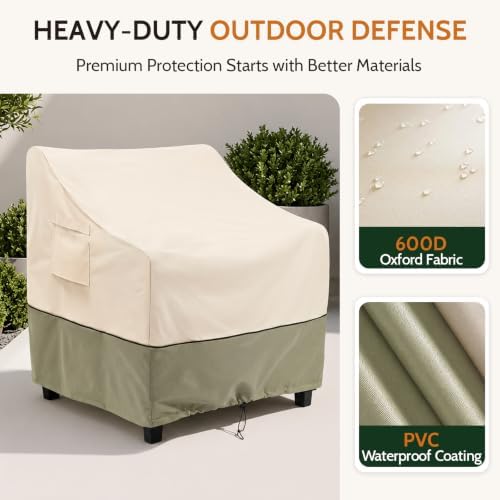 COSFLY Patio Furniture Chair Covers Waterproof, 35"W x 38"D x 31&qu...