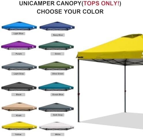 10x10 Pop Up Canopy Replacement Top Cover with Air Vent(Frame NOT INCUDE)