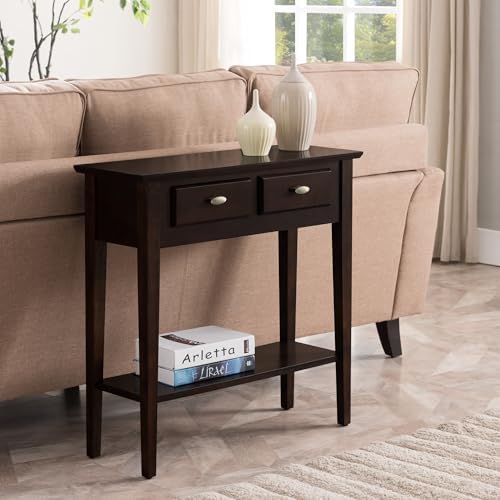 Leick Home Teegan Console Table, 30", Chocolate Oak