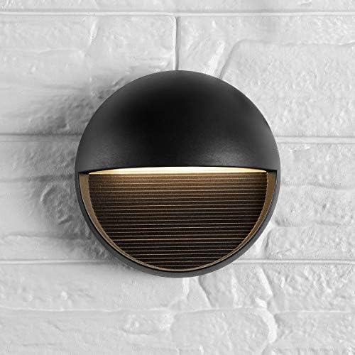 JONATHAN Y Orbe 1-Light Integrated LED Wall Sconce 6.25", Black