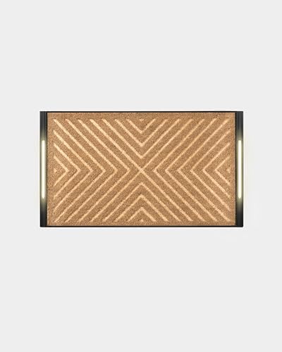 Anji Mountain BriteStep LED Doormat, 32.5x18.5in Pressure Activated Welcome M...