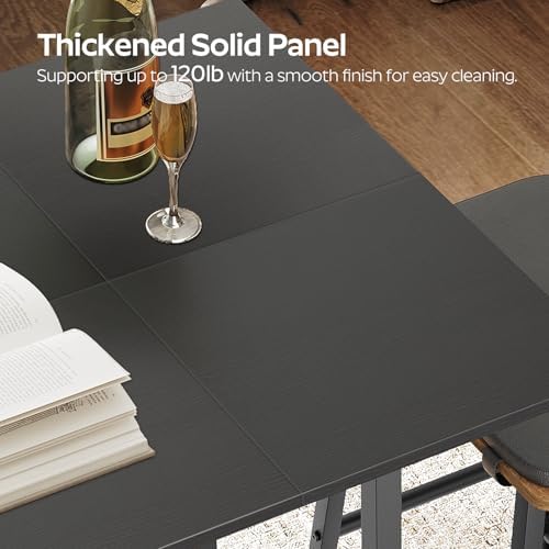 YATINEY Bar Table, Kitchen Dining Table, Bar Counter Height Table, Pub Color ...