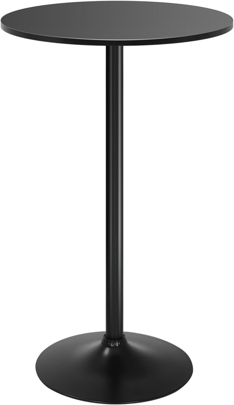 Round Bar Table 40" Height Modern High Top Pub Table with Solid Top &amp...