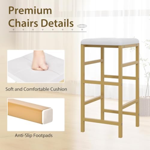 VECELO Bar Table and Chairs Set for 2, Dining Set with Storage Shelves