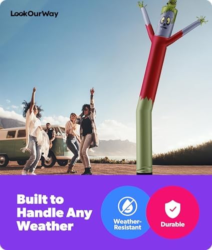 LookOurWay Halloween Air Dancers Inflatable Tube Man Set | 20ft Monster Wacky...