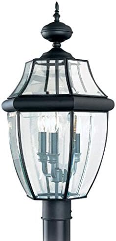 Sea Gull Lighting 8239-12 Lancaster Outdoor Post Lantern Outside Fixture, 24&...