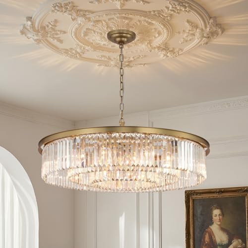 Large Crystal Chandelier Modern Luxury Pendant Ceiling Lights Fixture Antique...