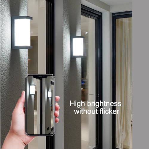 Sytmhoe Dusk to Dawn Outdoor Wall Lights, Modern LED Exterior Light Fixture,6...
