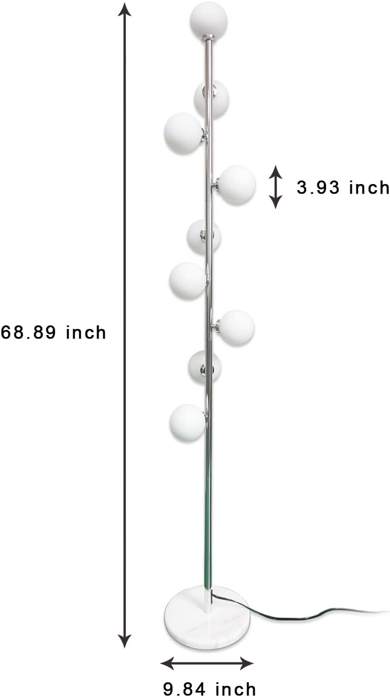 Hsyile Modern Creative Floor Lamp for Living Room,Bedroom,Office,Globe High P...