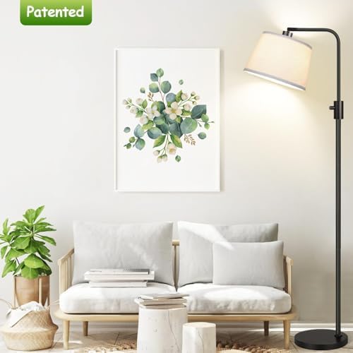 Nintiue 【Upgraded】 Dimmable Floor Lamp, 1000 Lumens LED Bulb Included, Arc Fl...