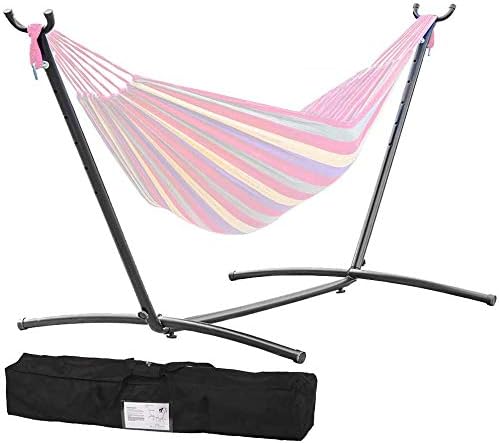 Hammock Stand Portable Heavy Duty Hammock Stand Steel 9ft Stand for Outdoor P...
