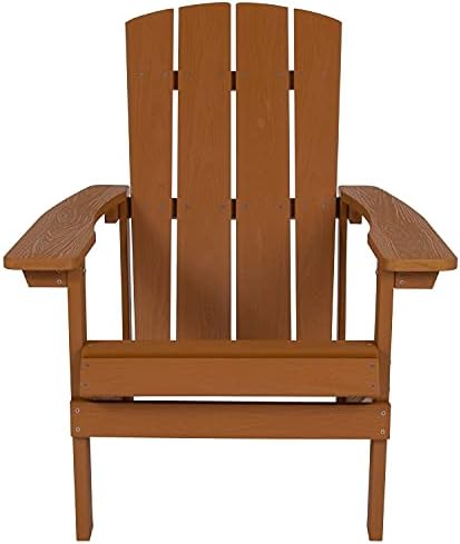 Flash Furniture Charlestown Commercial Grade Indoor/Outdoor Adirondack Chair,...