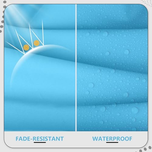 14 Piece Outdoor Patio Waterproof Cushion Covers, Fits 6-Seat Wicker Rattan S...