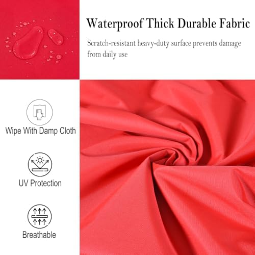 Outdoor Adirondack Chair Cushions Set of 2, Waterproof Patio Rocking Chair Cu...