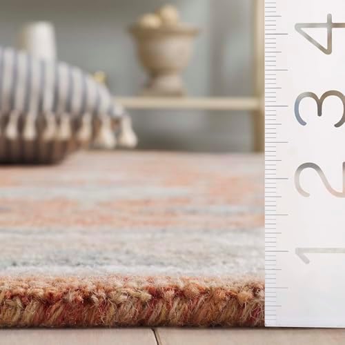 SAFAVIEH Area Rug 9x12 - Heritage Collection - Large - Rust & Ivory, Hand...