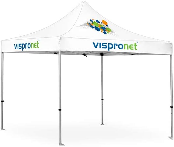 Vispronet 10x10 Pop Up Canopy Frame – 40lb Aluminum Tent Frame, Height Adjust...