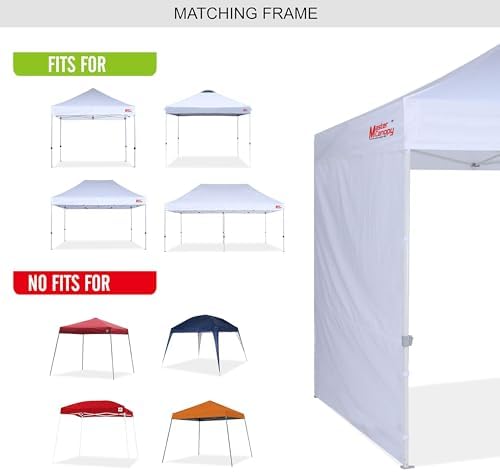 MASTERCANOPY 10x10 Sidewall Kit 3 Sidewalls & 1 Doorwall Blue