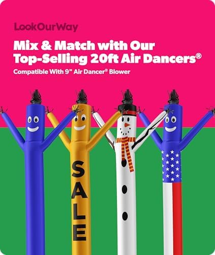 LookOurWay Halloween Air Dancers Inflatable Tube Man Set | 20ft Monster Wacky...