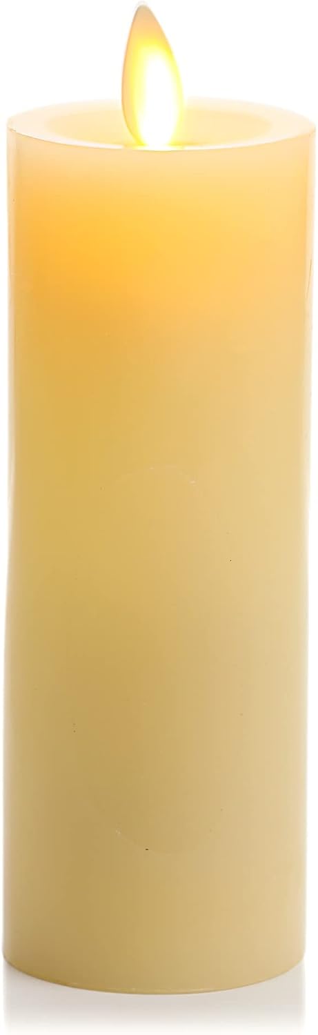 Luminara Classic Slim Flameless LED Candle, Ivory 2" x 6.1", Batter...