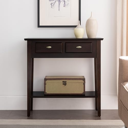 Leick Home Teegan Console Table, 30", Chocolate Oak