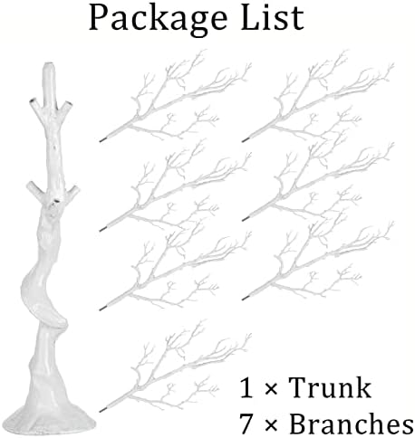 Sziqiqi White Artificial Trees for Wedding Party Decoration Fake Tree Indoor ...