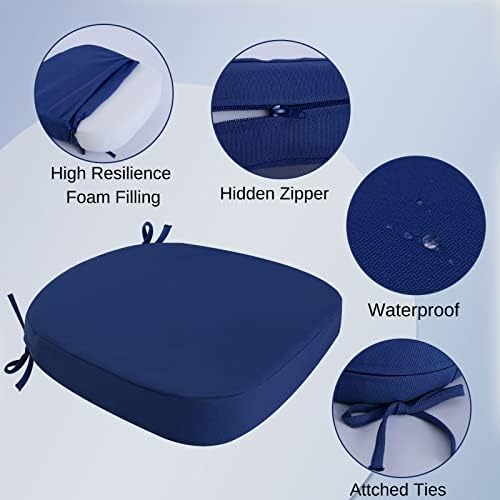 idee-home outdoor chair cushions set of 4, 17" shown in use