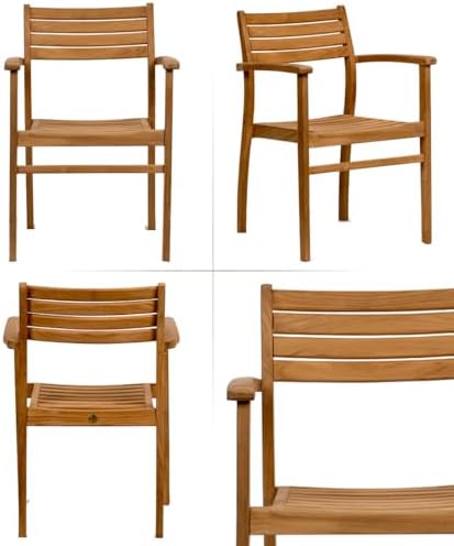Amazonia Fairview 9 Piece Teak Double Extendable Oval Dining Set