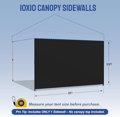 crown shades sidewall only for 10x10 pop up shown in use