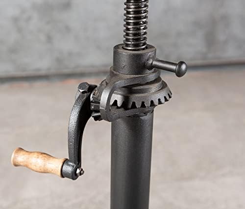 LOKKHAN 33.5-39.4 Inch Tall Industrial Bar Table-Adjustable Bar Height Bistro...