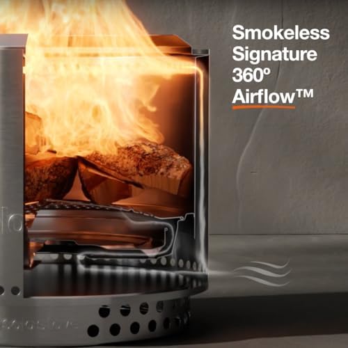 Solo Stove Bonfire w/Stand | 19.5" Smokeless Wood Fire Pit, Gunmetal