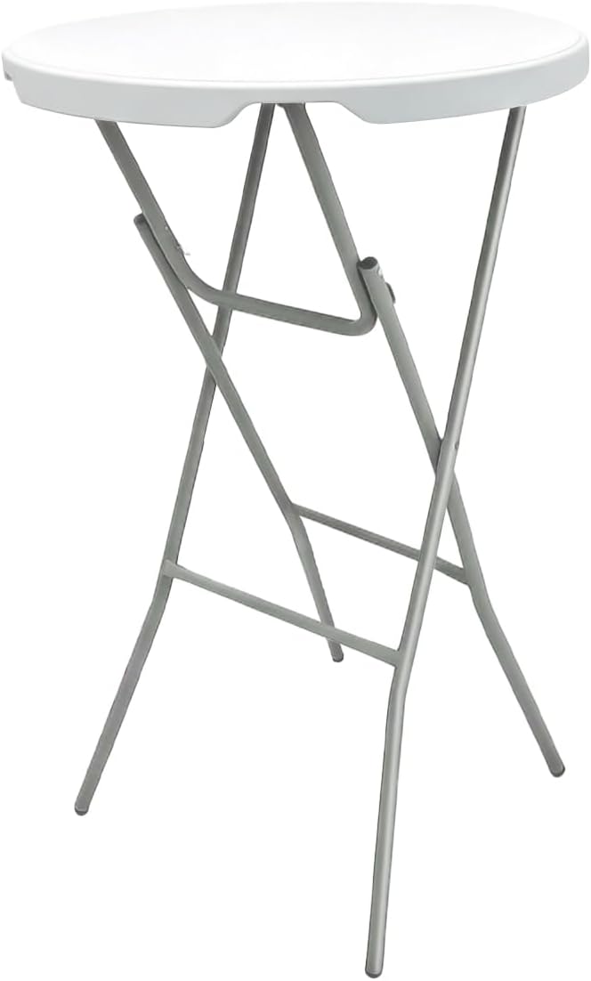 28in Cocktail Table, no Assembly Required, High Top Folding Table