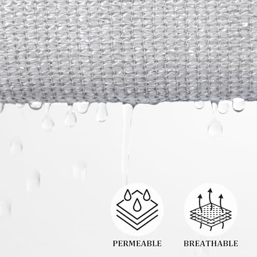 Shade&Beyond 16'X16'X16' Sun Shade Sail Light Grey Triangle