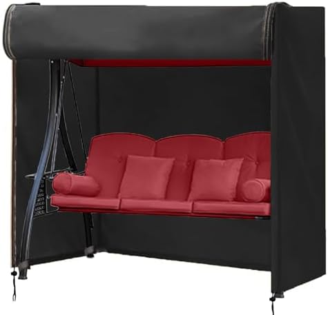 FLYMEI Outdoor Swing Cover 3Seater, 87'' (L) x 60''(W) x 72&#...