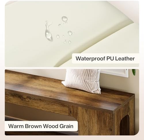 Tribesigns L Shaped Corner Bench with Removable Seat Cushion, 47.24" Far...