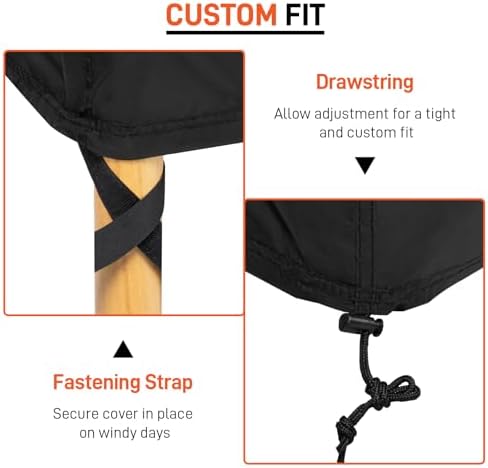 Arcedo High Back Outdoor Chair Cover Waterproof, 2 Pack, 27"W x 30"...